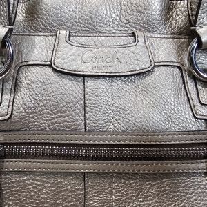 Coach Ruffel Collection Coach | Bags | Coach Penelope Metallic Gold Pebble Leather Ruffle Top ...